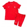 Baby Fußballbekleidung Turkey Auswärtstrikot EM 2024 Kurzarm (+ kurze hosen)